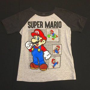 Gray Super Mario - Jumping Beans - Boys Tee - Size 6